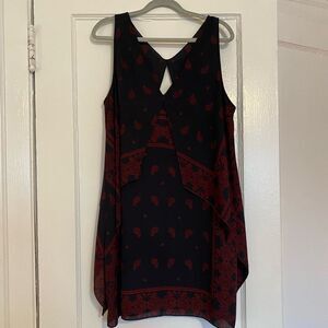 Beautiful Bandana Pattern Chelsea28 Silky Dress Size XL
